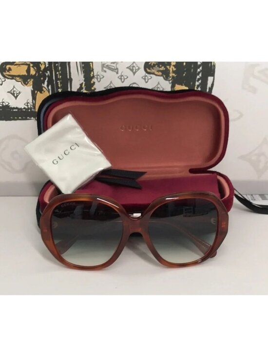 New Authentic Gucci Brown Sunglasses GG0796s 003 main image 5